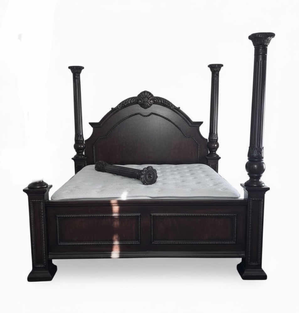 Photo 1 of TRADITIONAL STYLE ROMAN EMPIRE II CANOPY BED HEADBOARD/FOOTBOARD AND SURROUND 87” X 98” x H7’