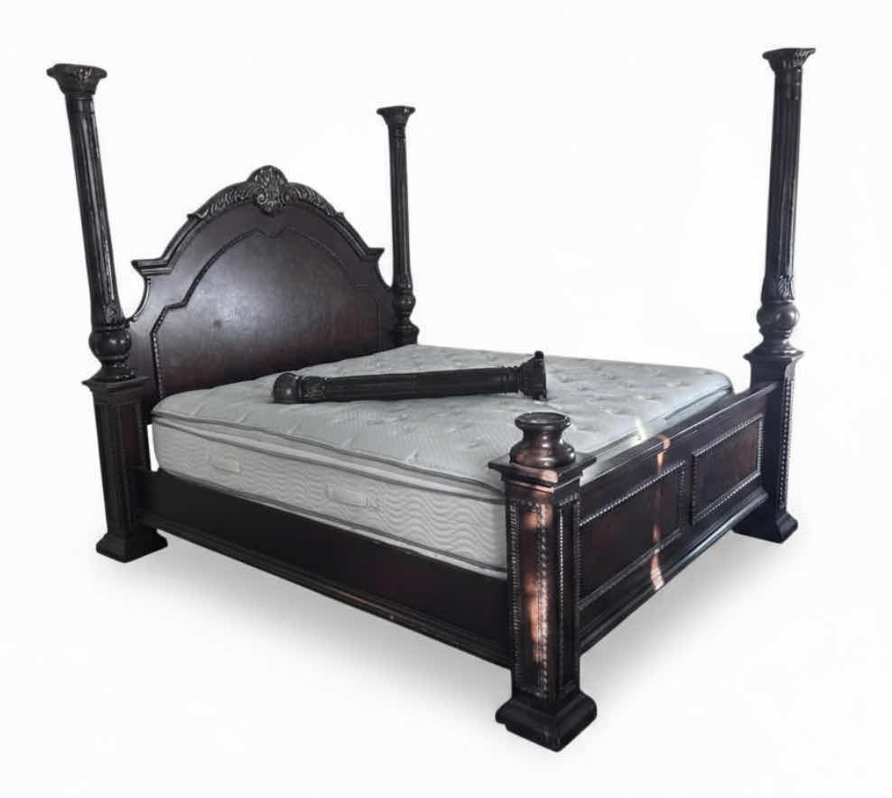 Photo 1 of TRADITIONAL STYLE ROMAN EMPIRE II CANOPY BED HEADBOARD/FOOTBOARD AND SURROUND 87” X 98” x H7’