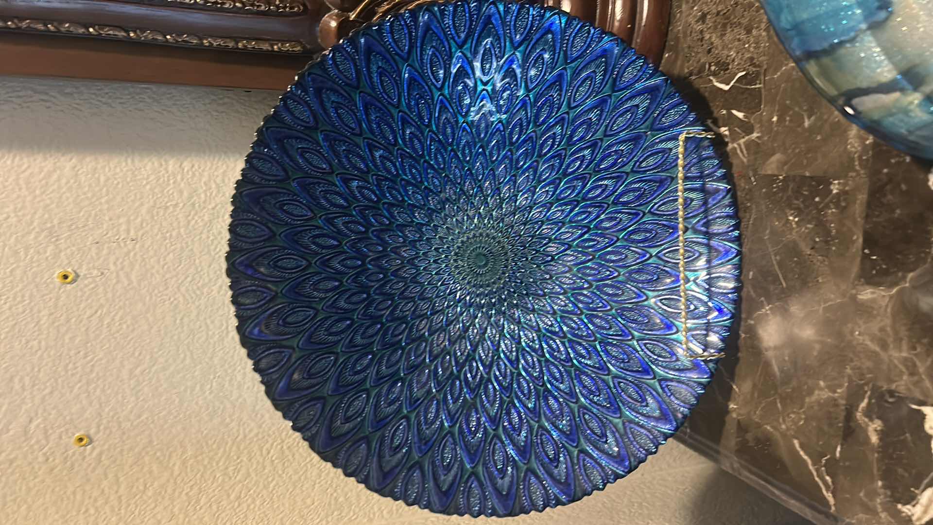 Photo 1 of OCEAN THEMED DECOR - GLASS BOWLS (ROUND 12.5”) SHELL FOSSIL STATUE, SHELLS, STARFISH