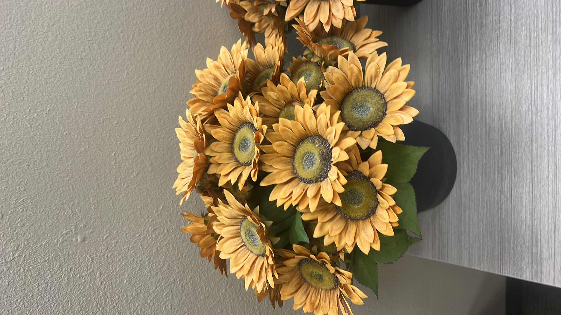 Photo 1 of 2 FAUX FLORAL ARRANGEMENTS IN RESIN POTS H18”