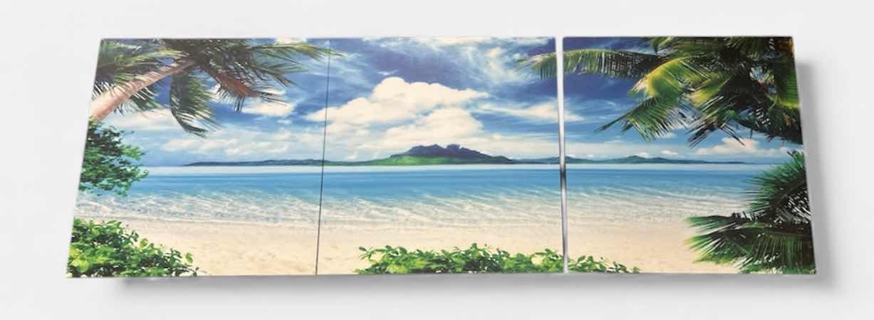 Photo 1 of 3 PC OCEAN THEMED ARTWORK ( EACH PC 19 1/2“ X 19 1/2“)