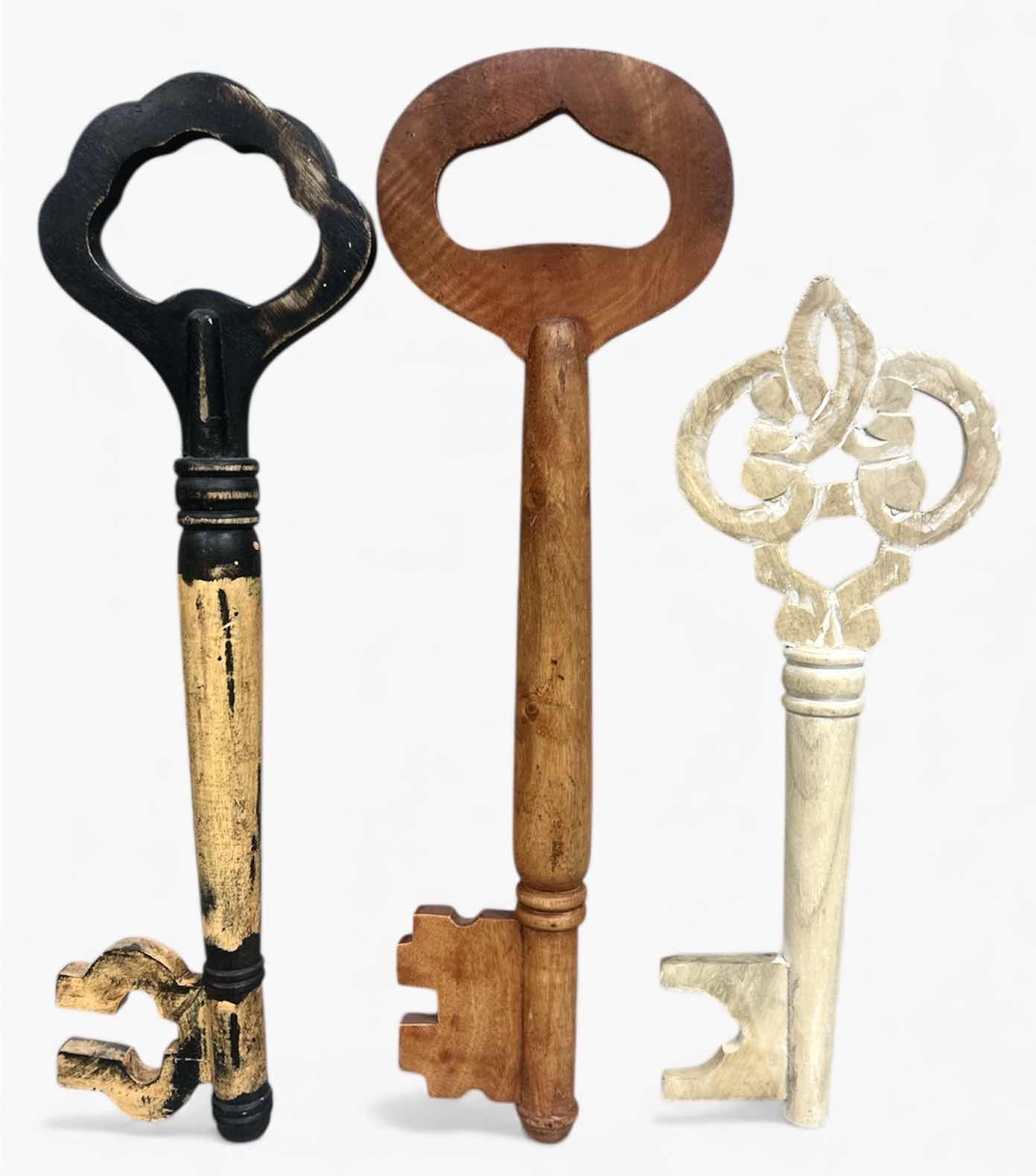 Photo 1 of 3 WOODEN DECORATIVE KEYS (TALLEST H24”)