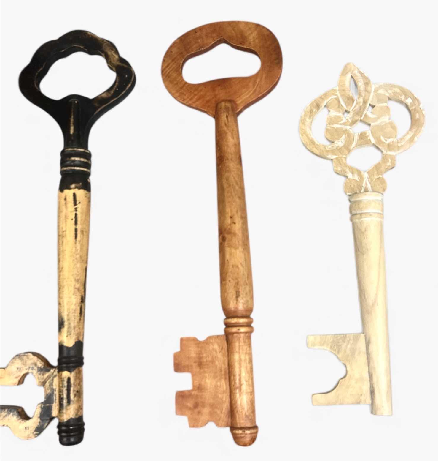 Photo 1 of 3 WOODEN DECORATIVE KEYS (TALLEST H24”)