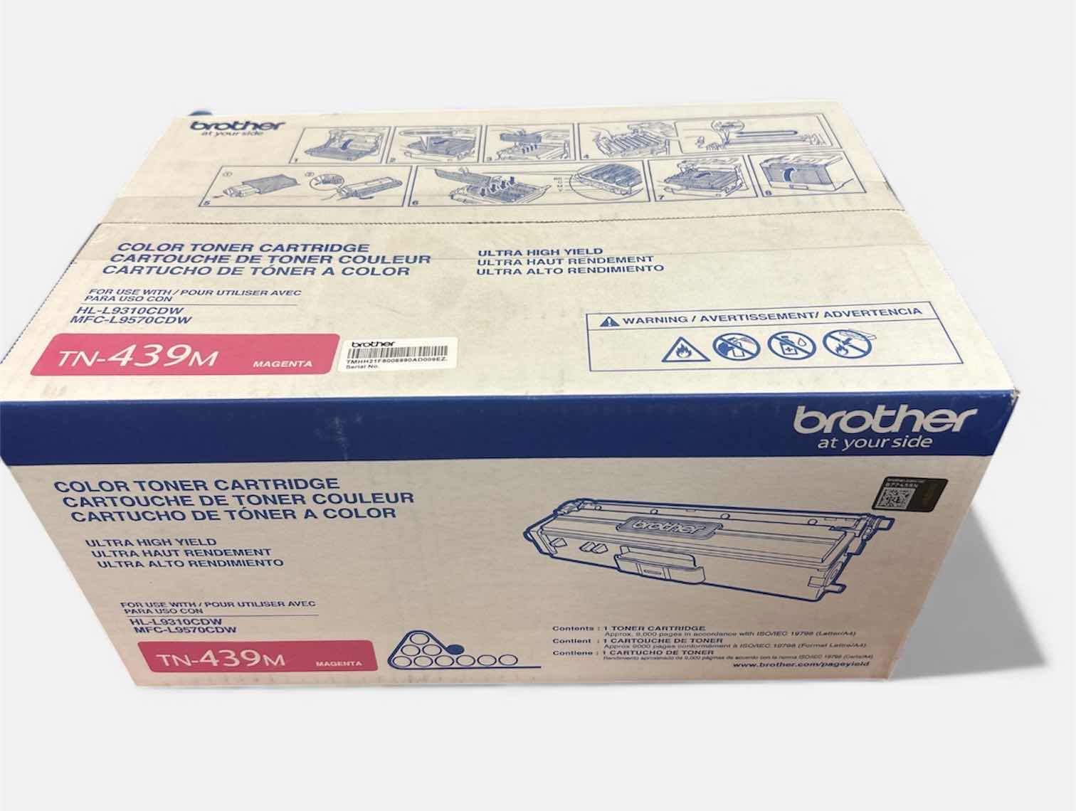 Photo 1 of BROTHER COLOR TONER CARTRIDGE TN-439M