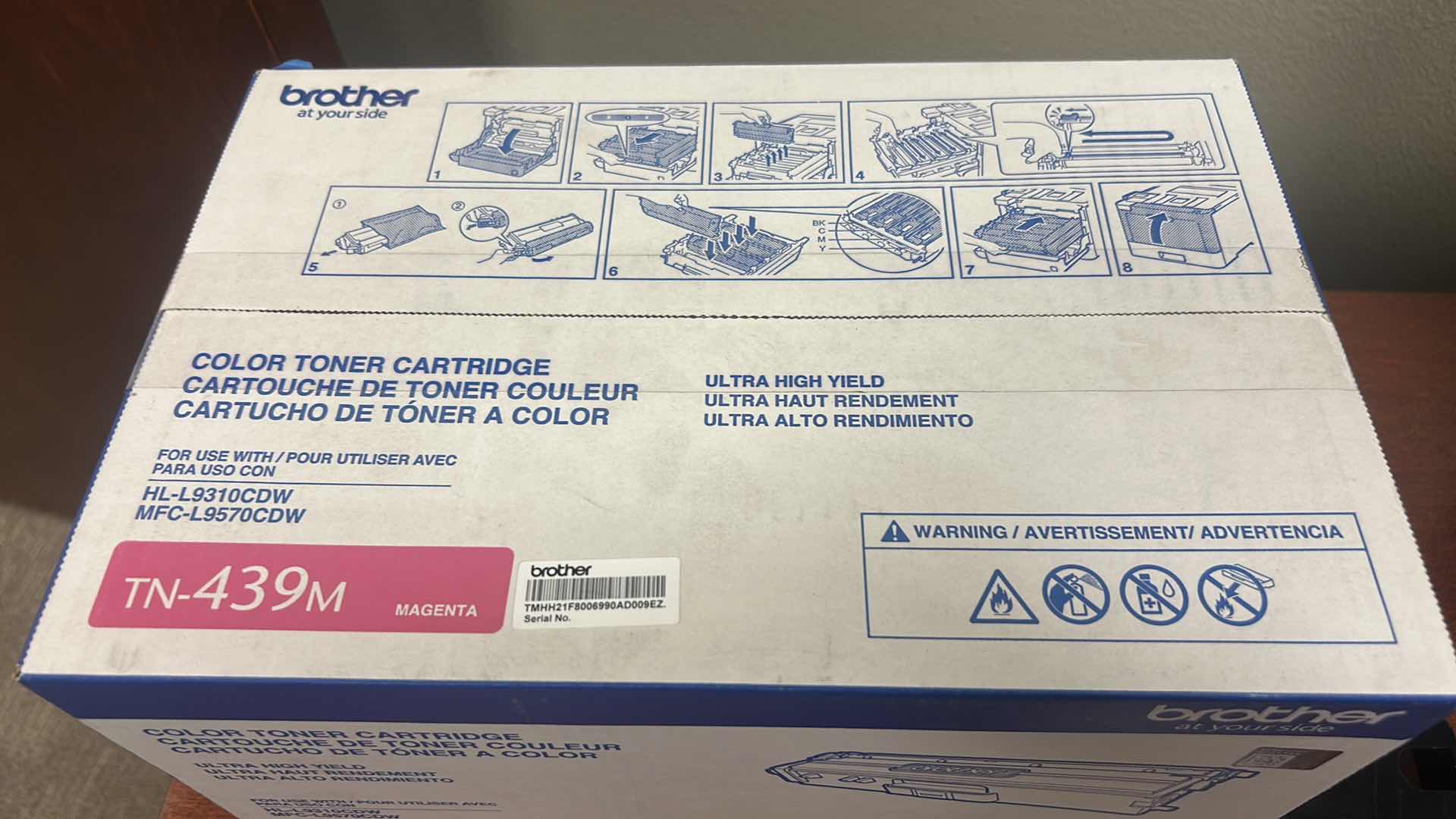 Photo 1 of BROTHER COLOR TONER CARTRIDGE TN-439M