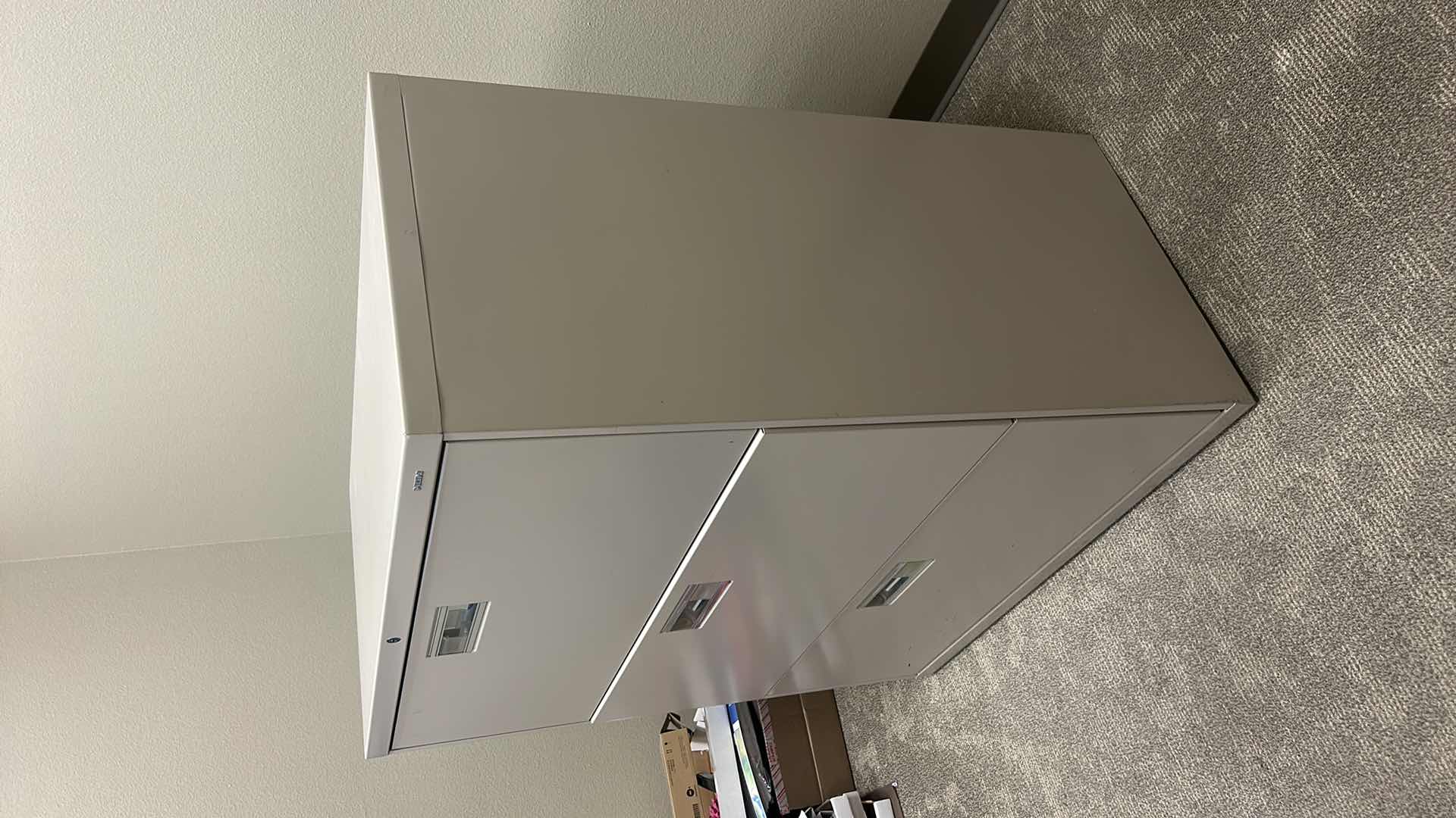 View 3 of 3 DRAWER HON METAL FILING CABINET 3‘ x 19“ x H41“