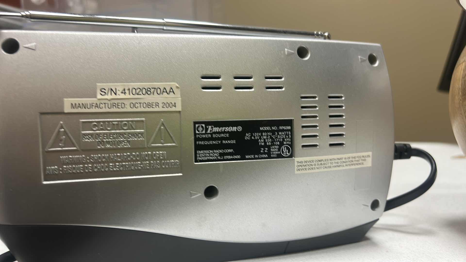 Photo 1 of EMERSON AM FM RADIO AND HERCULES LONDON CLOCK