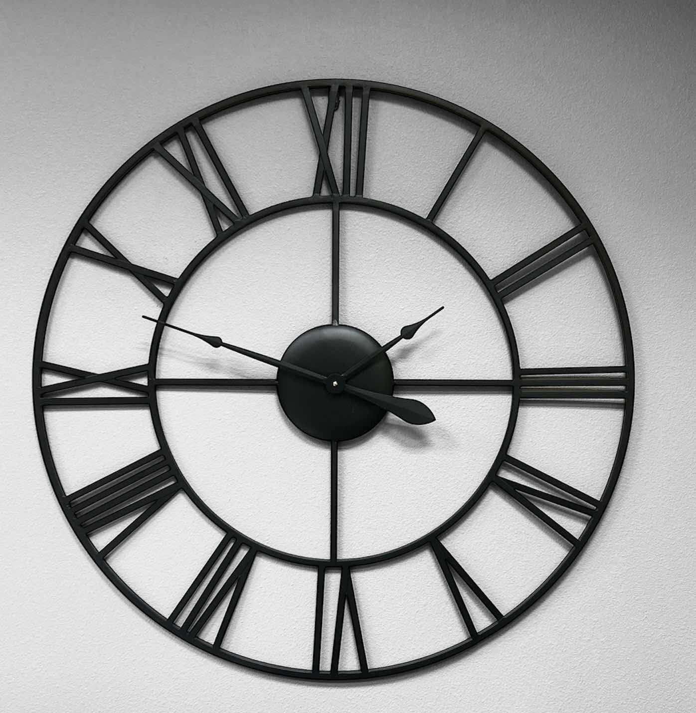 Photo 1 of METAL 35.5” ROUND WALL CLOCK