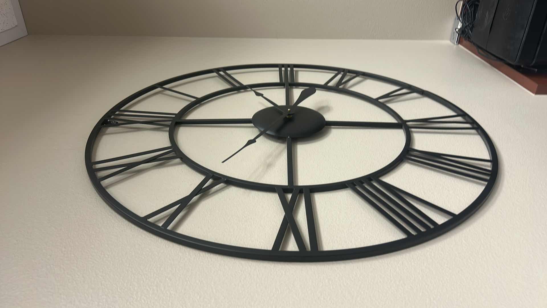 Photo 1 of METAL 35.5” ROUND WALL CLOCK