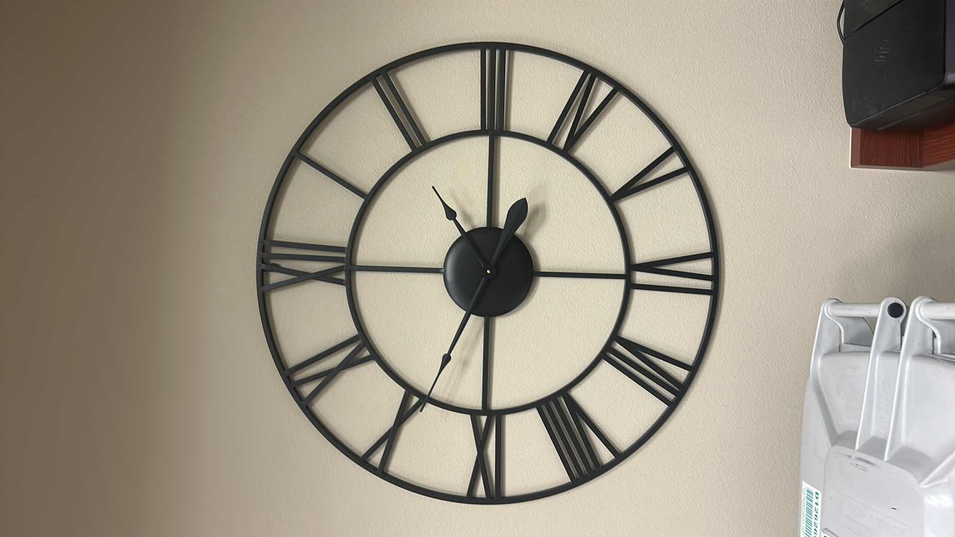 Photo 1 of METAL 35.5” ROUND WALL CLOCK