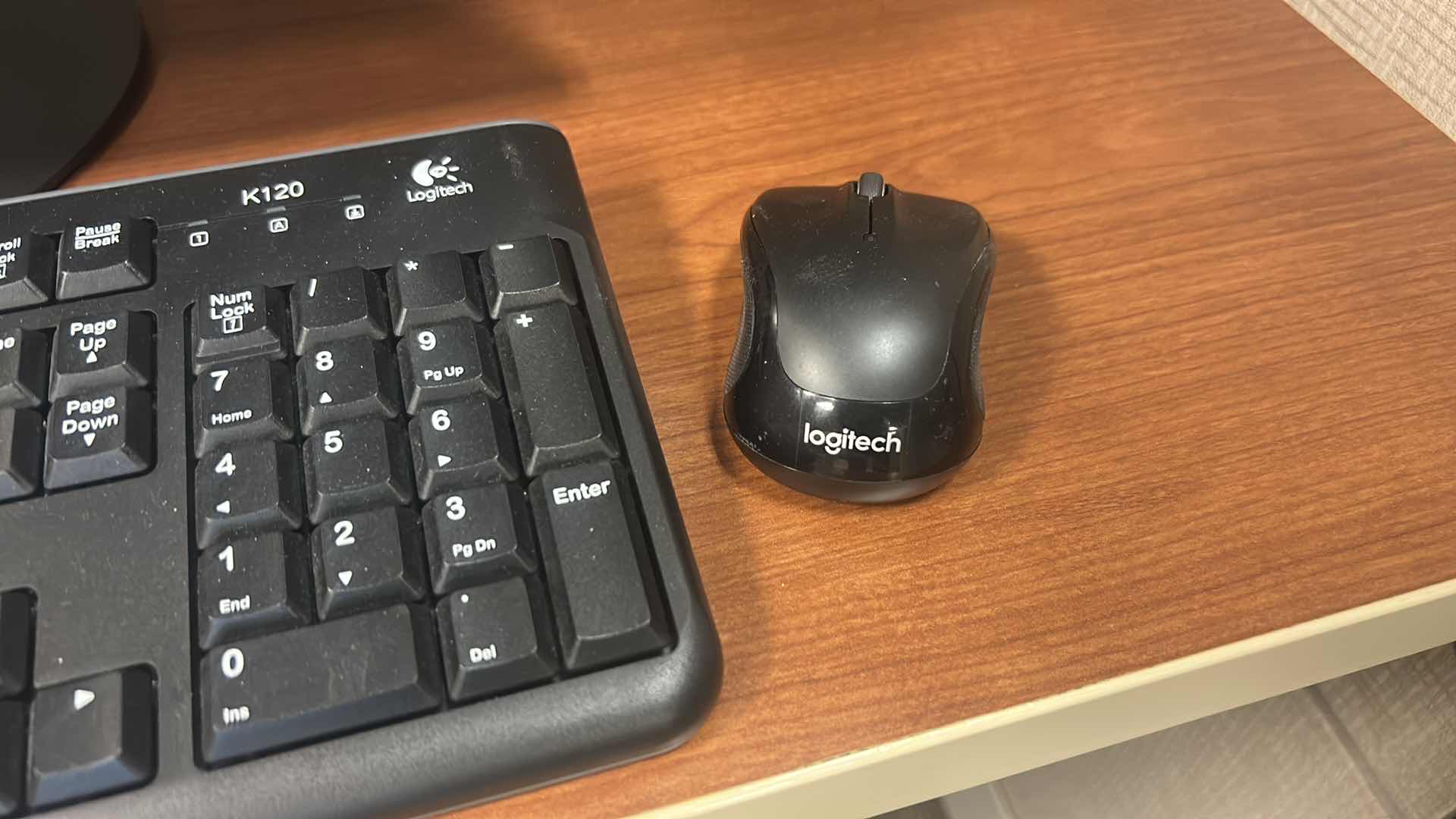 Photo 1 of LENOVO 22” COMPUTER MONITOR, LOGITECH KEYBOARD AND MOUSE