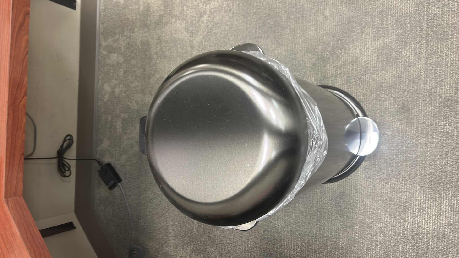 Photo 1 of METAL TRASH CAN H28”