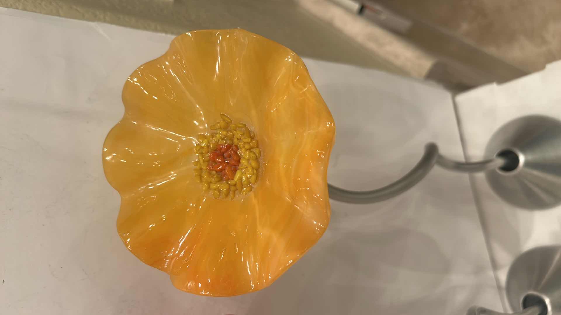 Photo 1 of 3 ART GLASS FLOWERS H17”