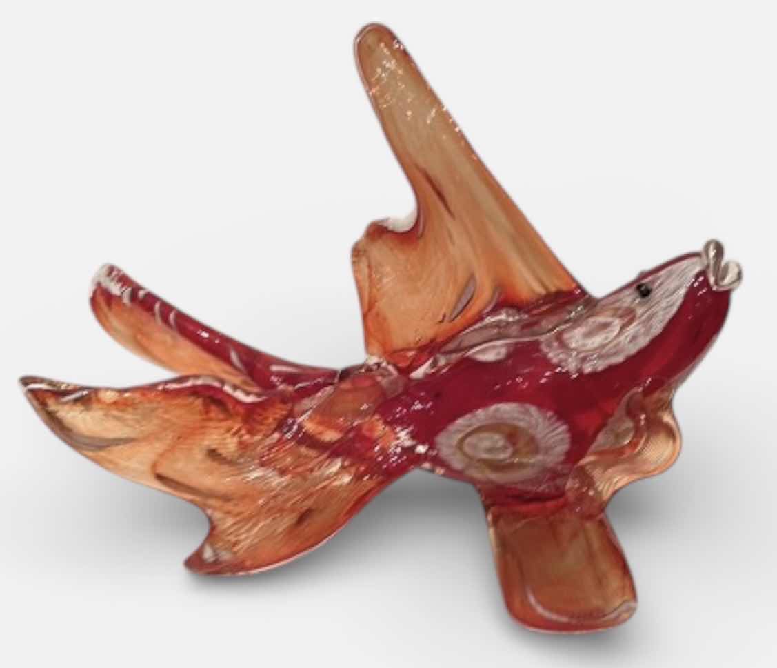 Photo 1 of ART GLASS FISH SCULPTURE 15” x H12”