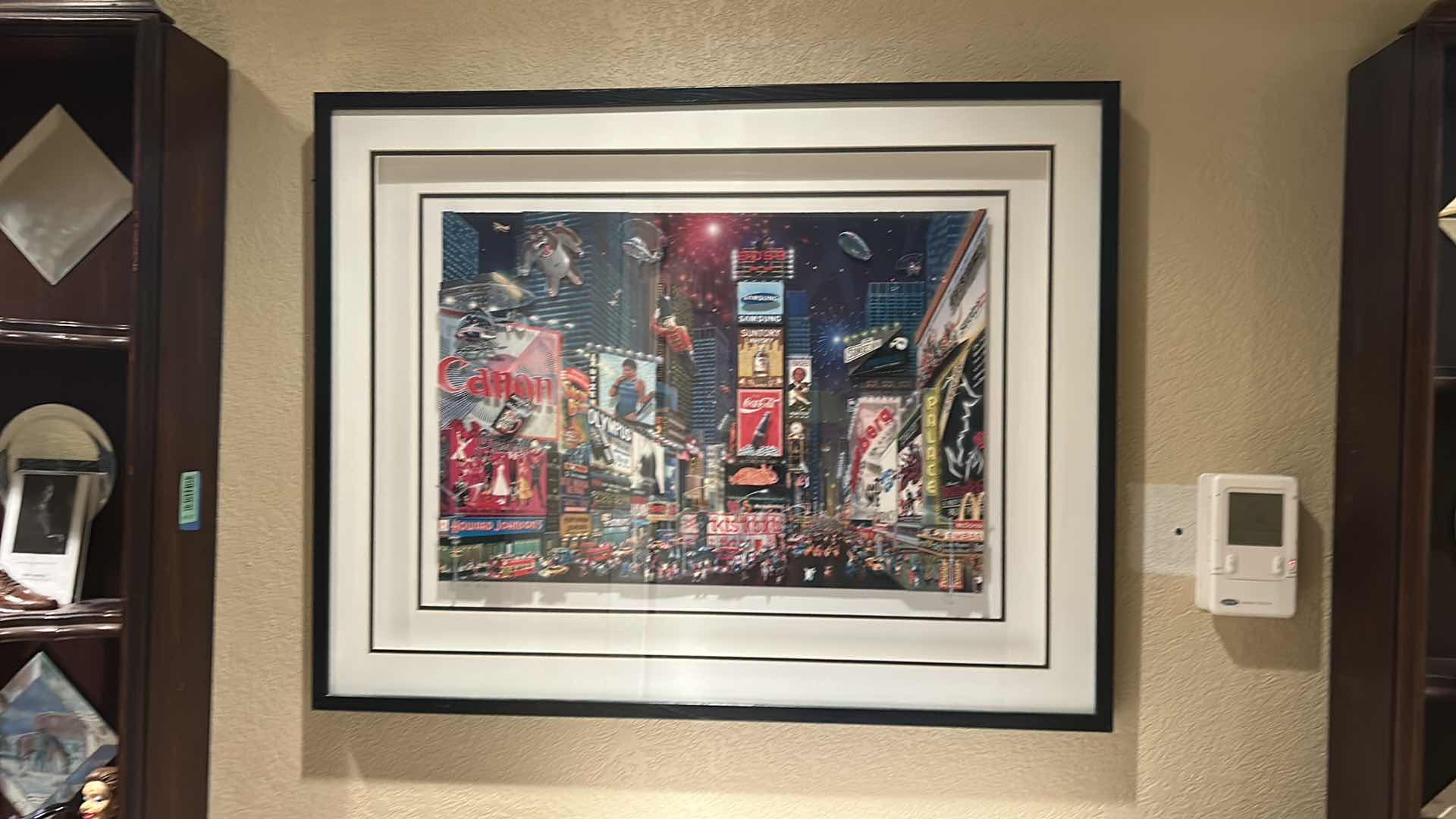 Photo 1 of FRAMED LIMITED EDITION "TIMES SQUARE PARADE" ARTIST PROOF PRINT ARTWORK-SIGNED & NUMBER BY ARTIST ALEXANDER CHEN 35” x 27 1/2”