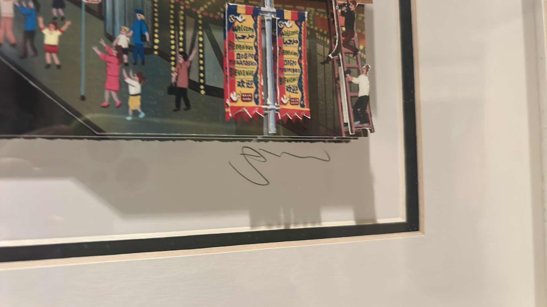 Photo 1 of FRAMED LIMITED EDITION "TIMES SQUARE PARADE" ARTIST PROOF PRINT ARTWORK-SIGNED & NUMBER BY ARTIST ALEXANDER CHEN 35” x 27 1/2”