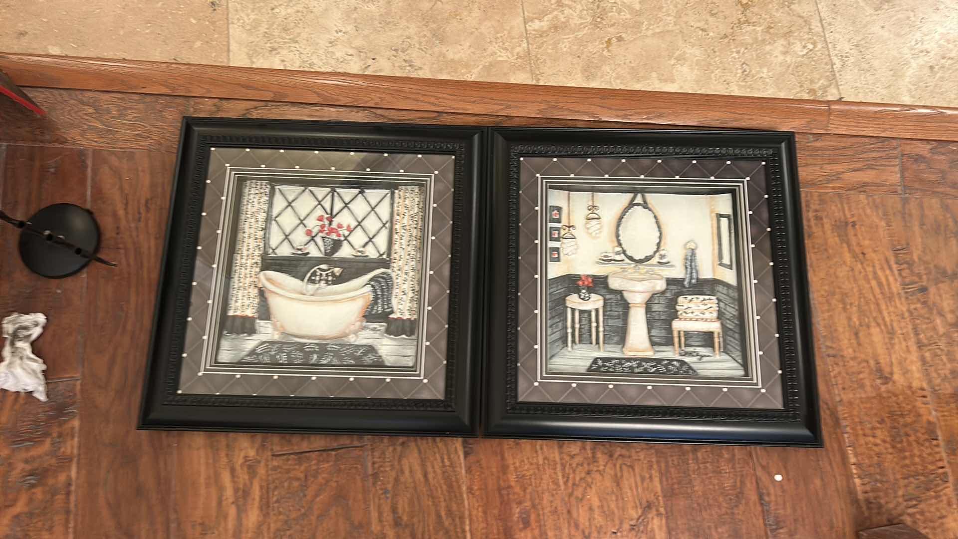 Photo 1 of 2 SHADOW BOXES, BATHROOM SCENE ARTWORK 17 1/2” x H17 1/2”
