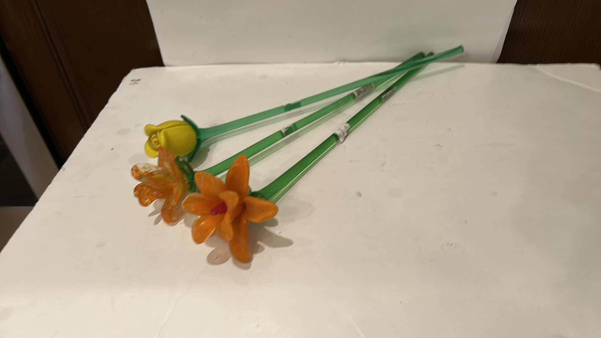 Photo 1 of 3 HANDBLOWN GLASS FLOWERS