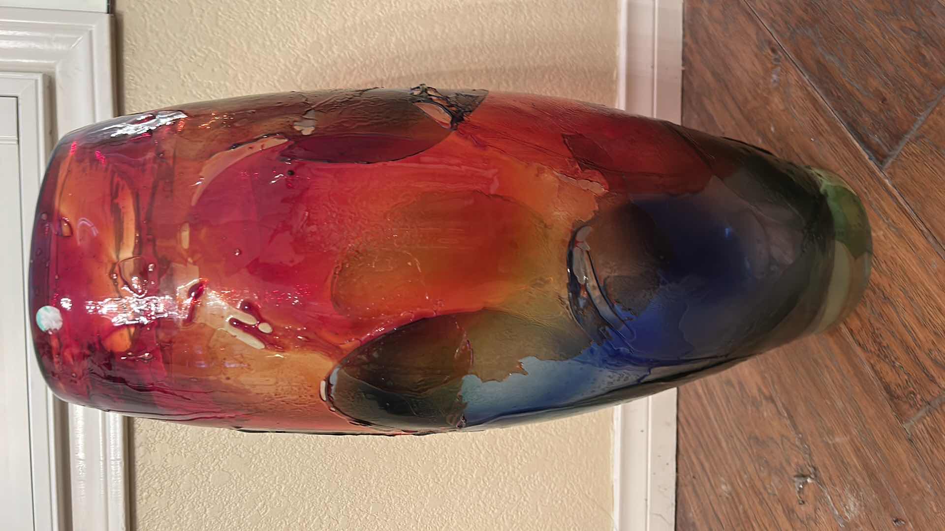 Photo 1 of 26.5” MURANO GALLERY NUMBERED GLASS VASE WITH COA