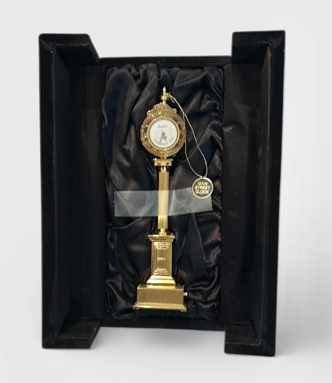 Photo 1 of BULUVA MINIATURE MAIN STREET CLOCK H6.5”