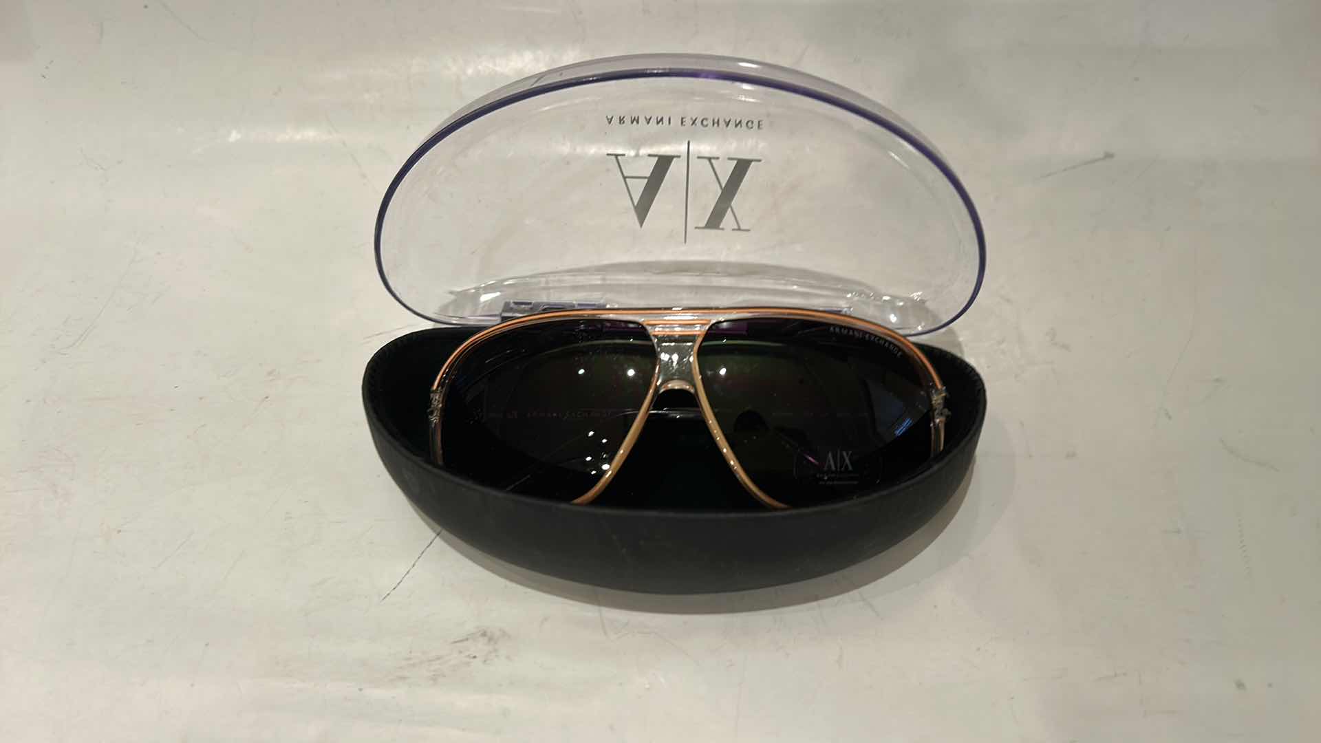 Photo 1 of ARMANI EXCHANGE AVIATOR SUNGLASSES IN ORIGINAL CASE
