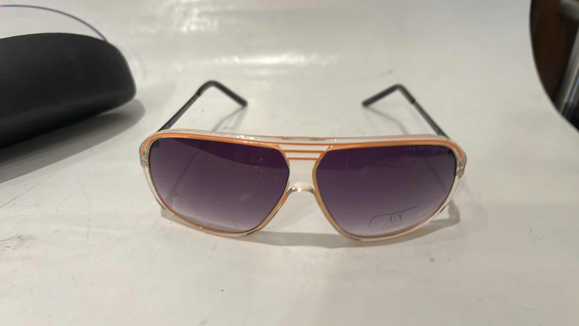 Photo 1 of ARMANI EXCHANGE AVIATOR SUNGLASSES IN ORIGINAL CASE