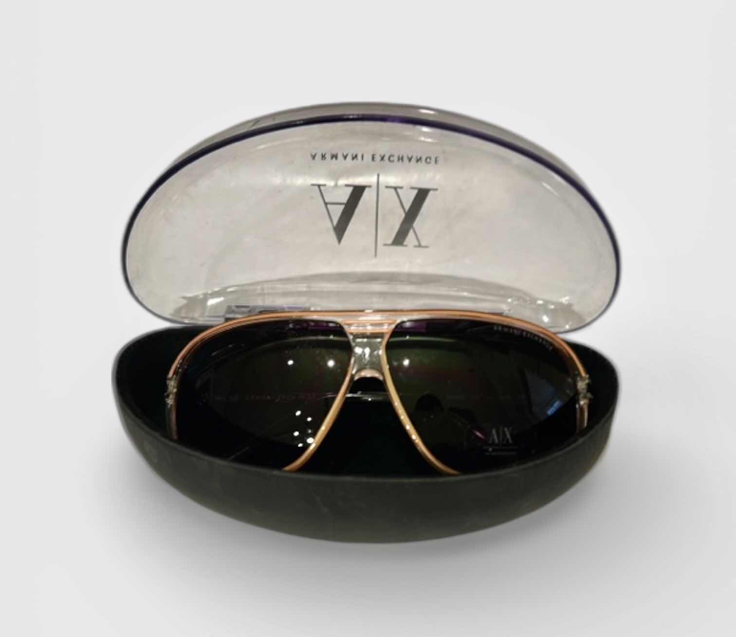 Photo 1 of ARMANI EXCHANGE AVIATOR SUNGLASSES IN ORIGINAL CASE