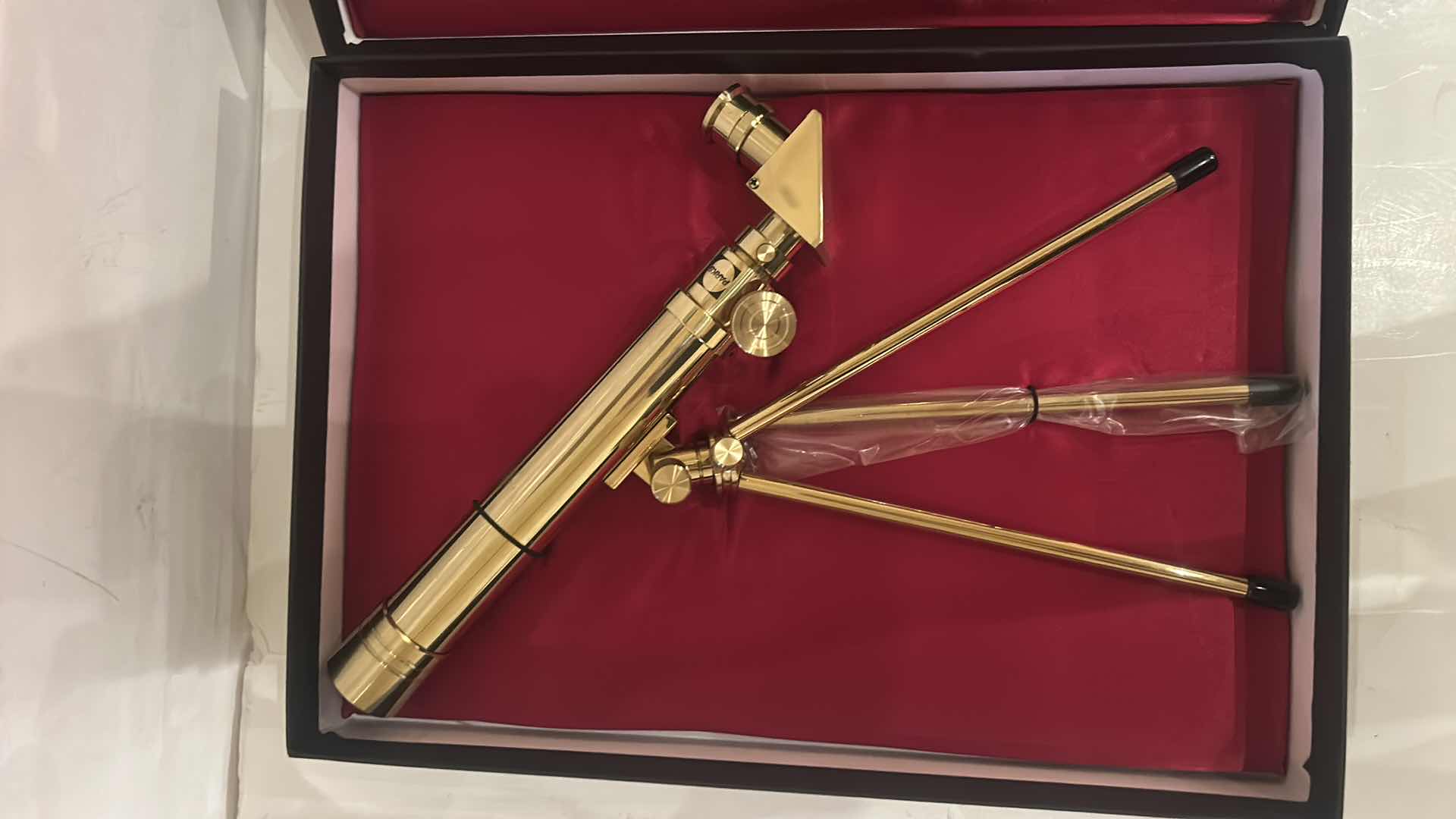 Photo 1 of BRASS ASTRONOMICAL TELESCOPE 8 1/4” x 12 1/4”