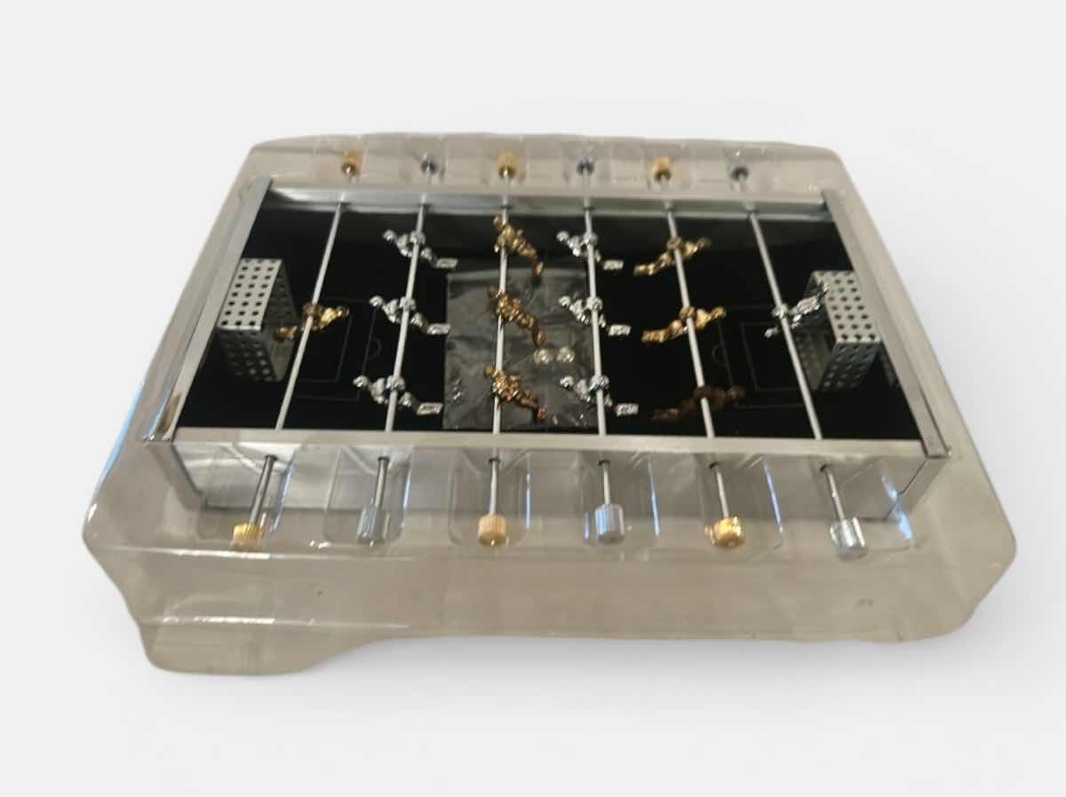 Photo 1 of MINIATURE CROSS FOOSBALL GAME 9” x 7 1/2”