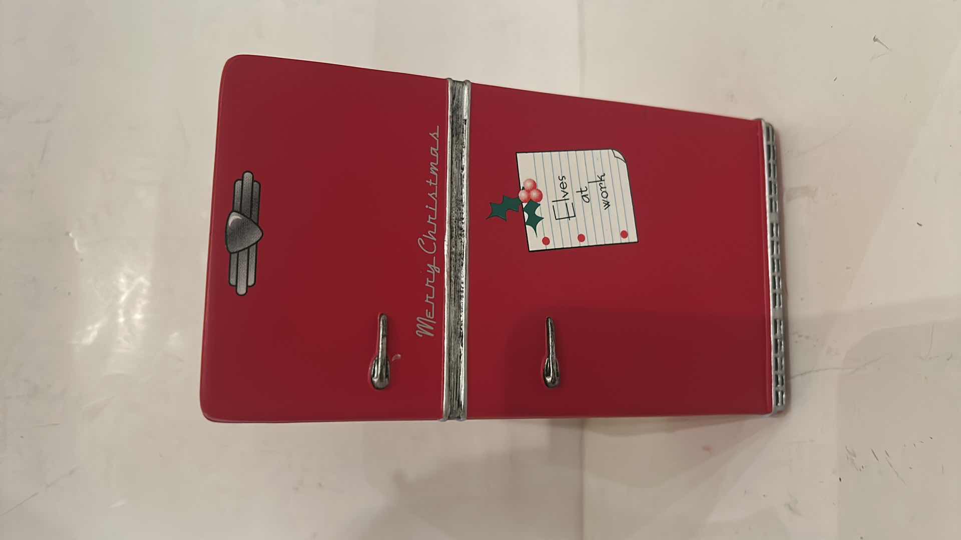 Photo 1 of ROMAN MINI REFRIGERATOR, PLAYS VARIOUS CHRISTMAS SONGS. H7”