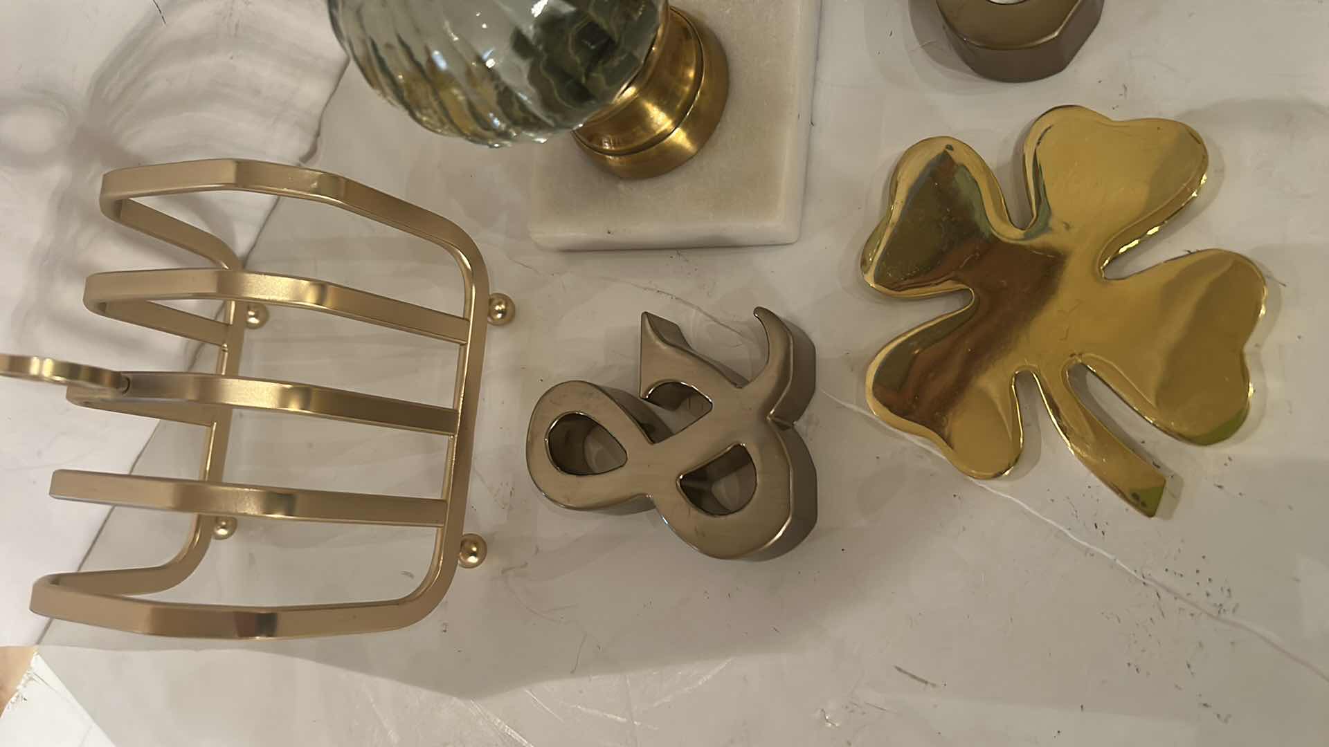 Photo 1 of 6-GOLD AND SILVER TONE HOME DECOR ITEMS