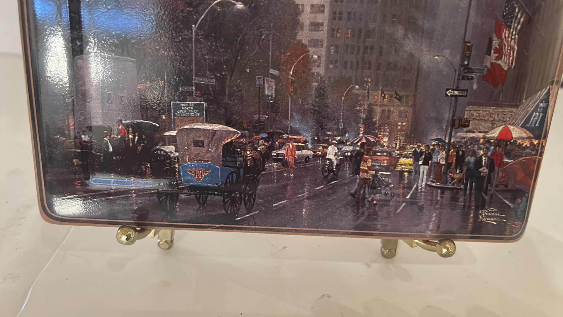 Photo 1 of FRAMED NEW YORK CENTRAL PARK TILE ARTWORK-SIGNED & NUMBERED W COA 7“ x 9“