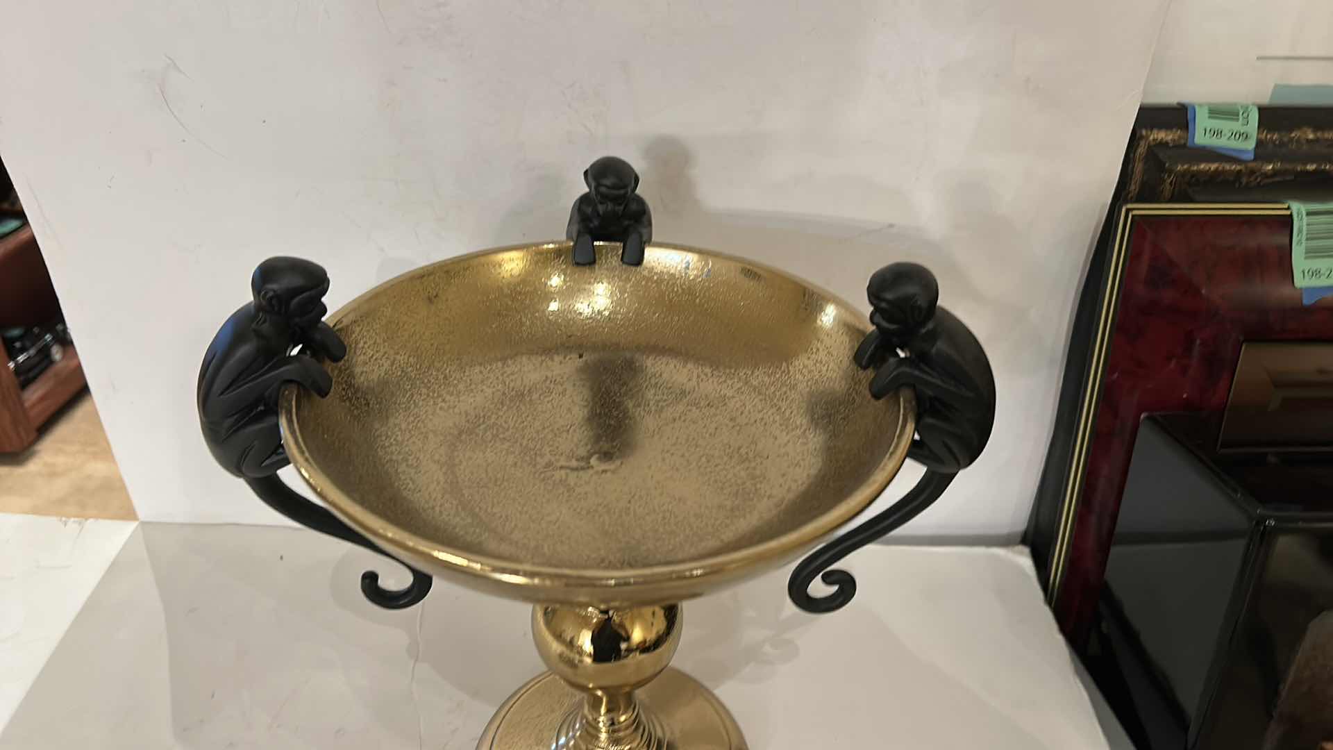 Photo 1 of ANTIQUE MONKEY JARDINIERE H91/4”