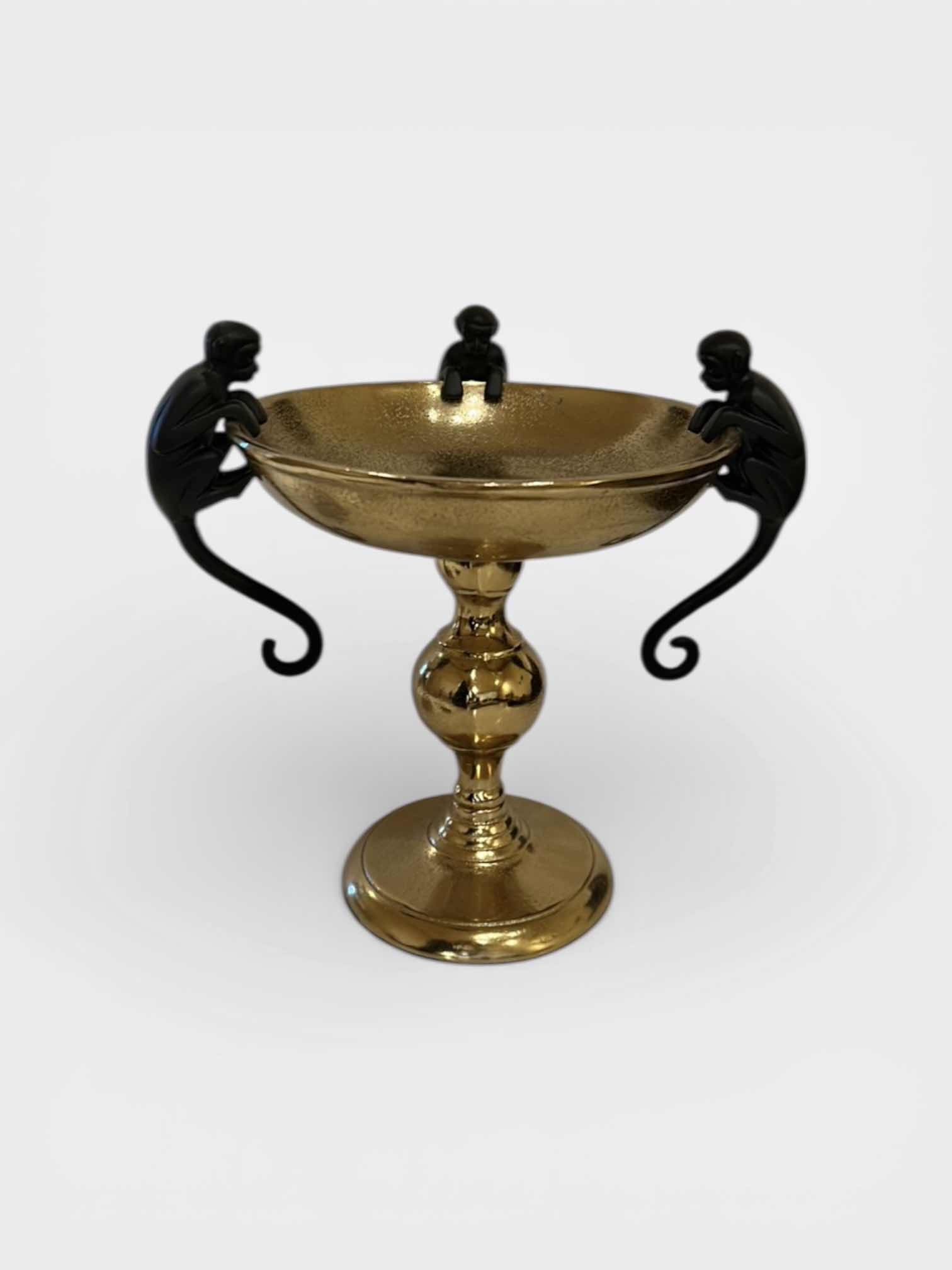 Photo 1 of ANTIQUE MONKEY JARDINIERE H91/4”