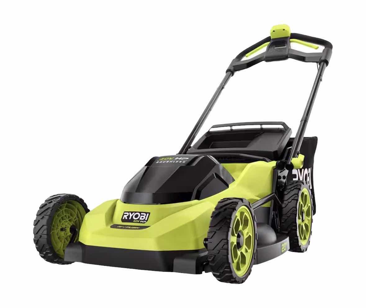 Photo 1 of RYOBI 40V BRUSHLESS CORDLESS WALK BEHIND PUSH LAWN MOWER 20”
