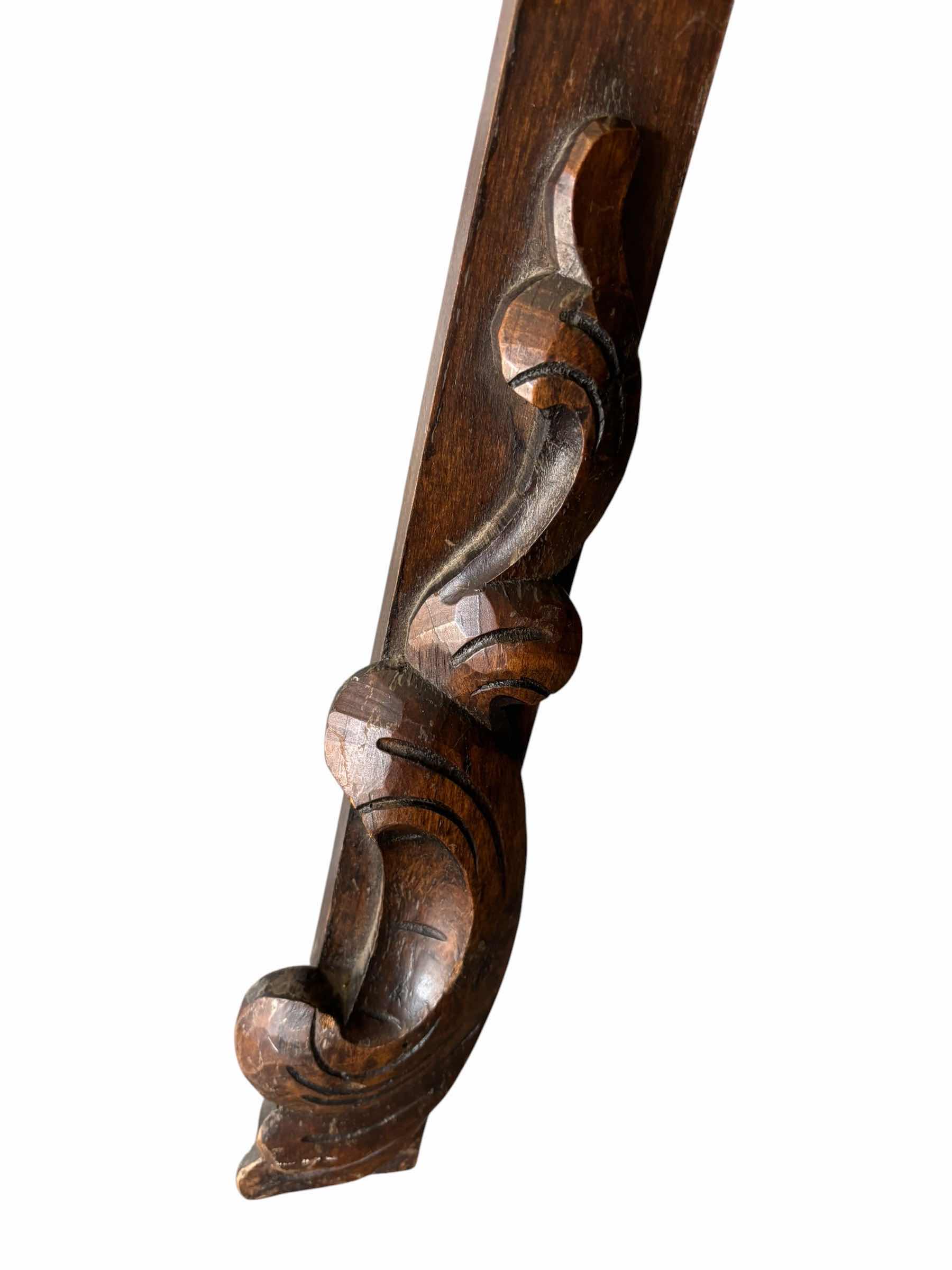 Photo 1 of VINTAGE ROCOCO REVIVAL CARVED WOODEN ARTIST'S EASEL H64”