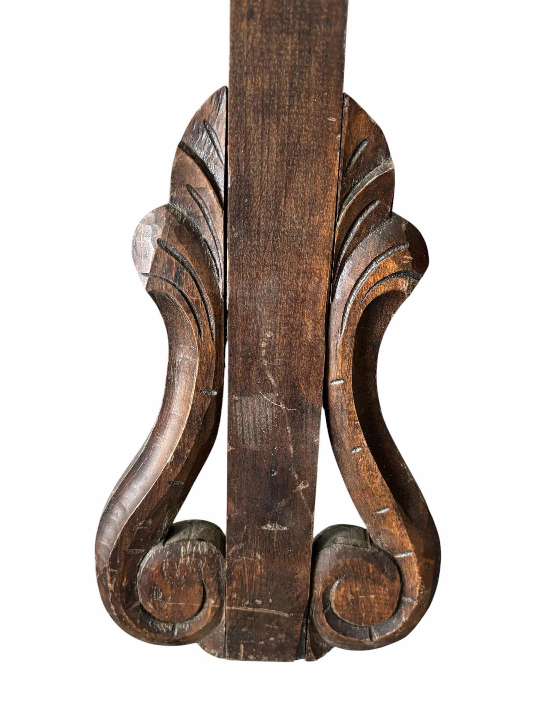 Photo 1 of VINTAGE ROCOCO REVIVAL CARVED WOODEN ARTIST'S EASEL H64”