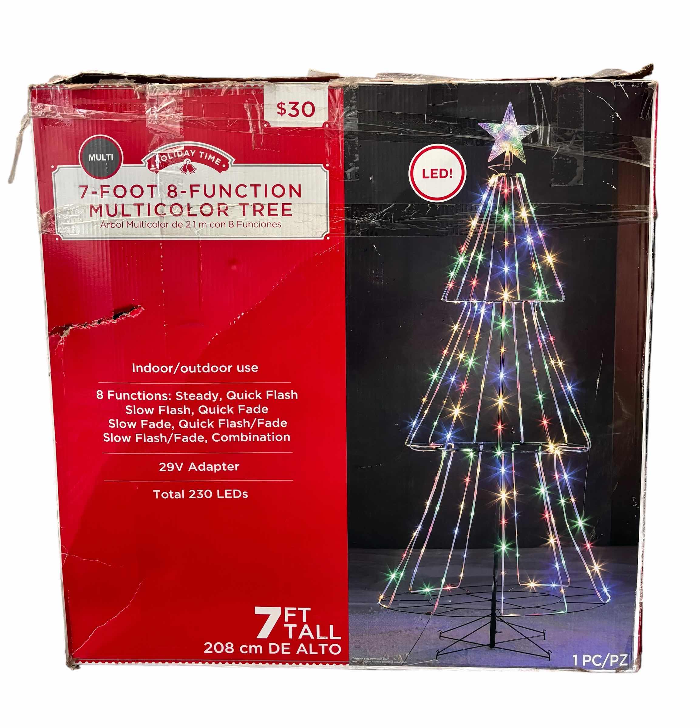 Photo 1 of MULTICOLOR CHRISTMAS TREE H7'