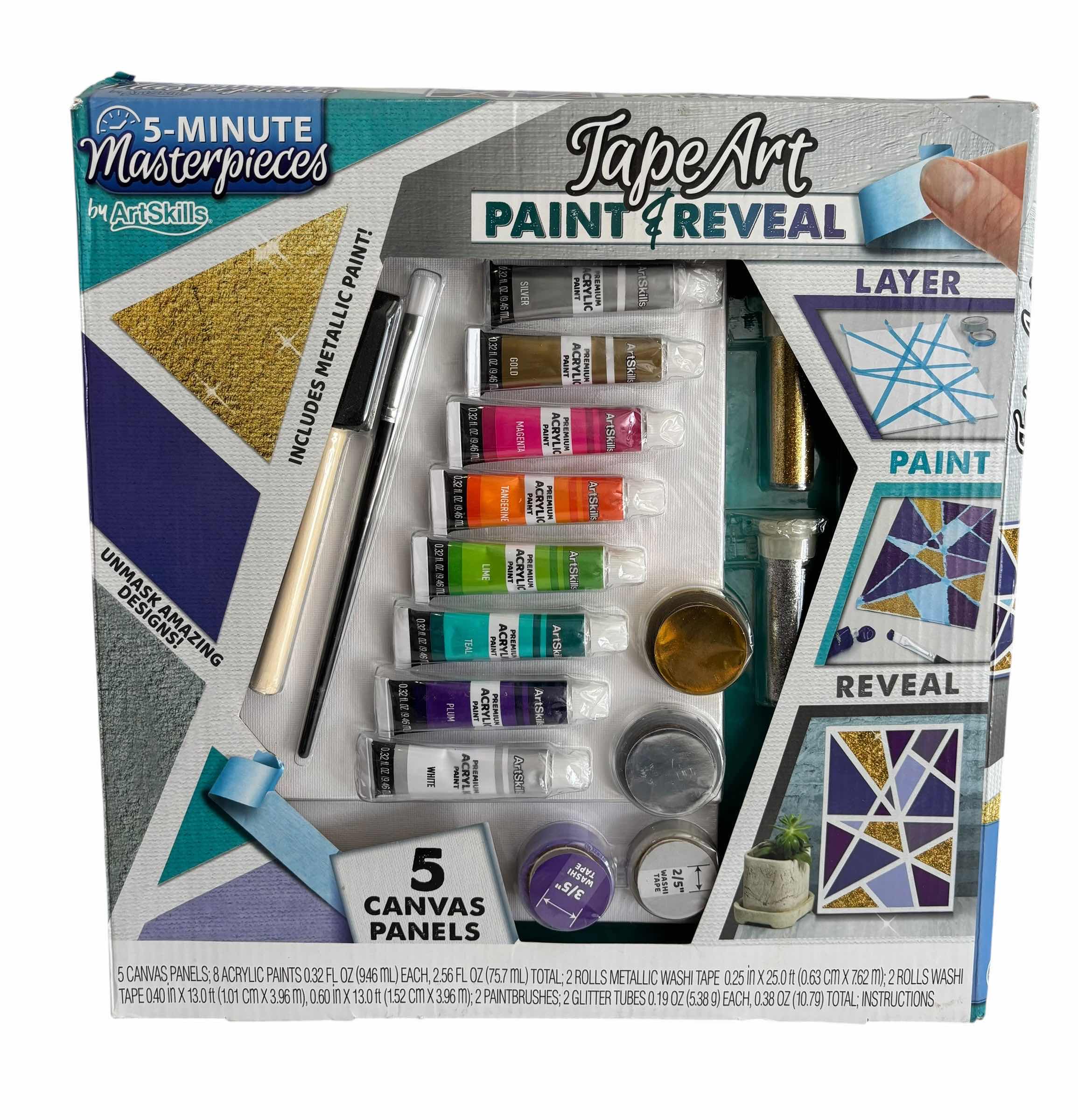 Photo 1 of NIB ARTSKILLS MASTERPIECES TAPE ART PAINT KIT