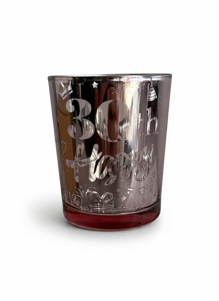 Photo 1 of NIB 30TH BIRTHDAY TEALIGHT CANDLE HOLDERS/SHOT GLASSES (24): 2 SETS WITH 12 EACH