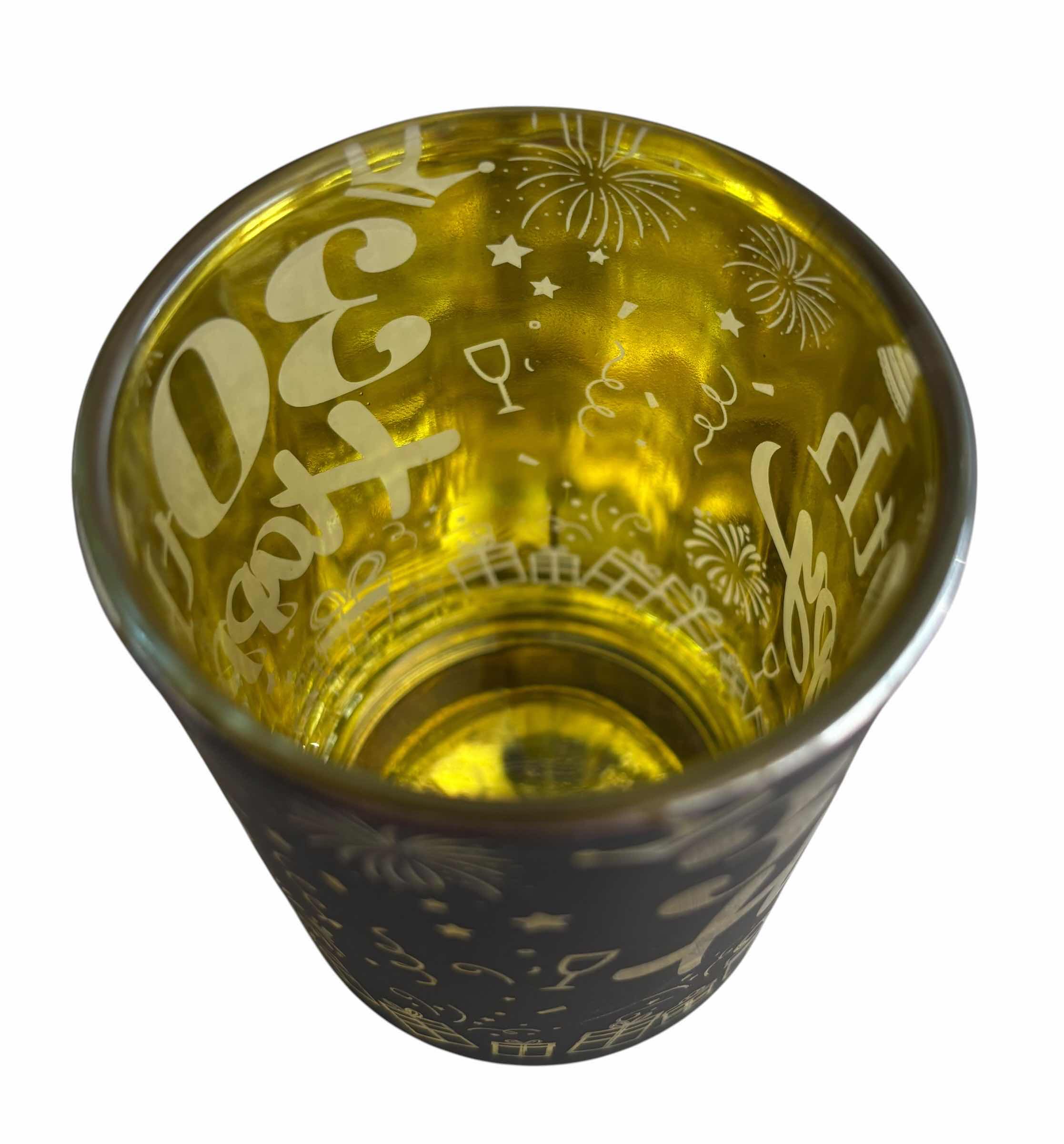 Photo 1 of NIB 30TH BIRTHDAY TEALIGHT CANDLE HOLDERS/SHOT GLASSES (36)