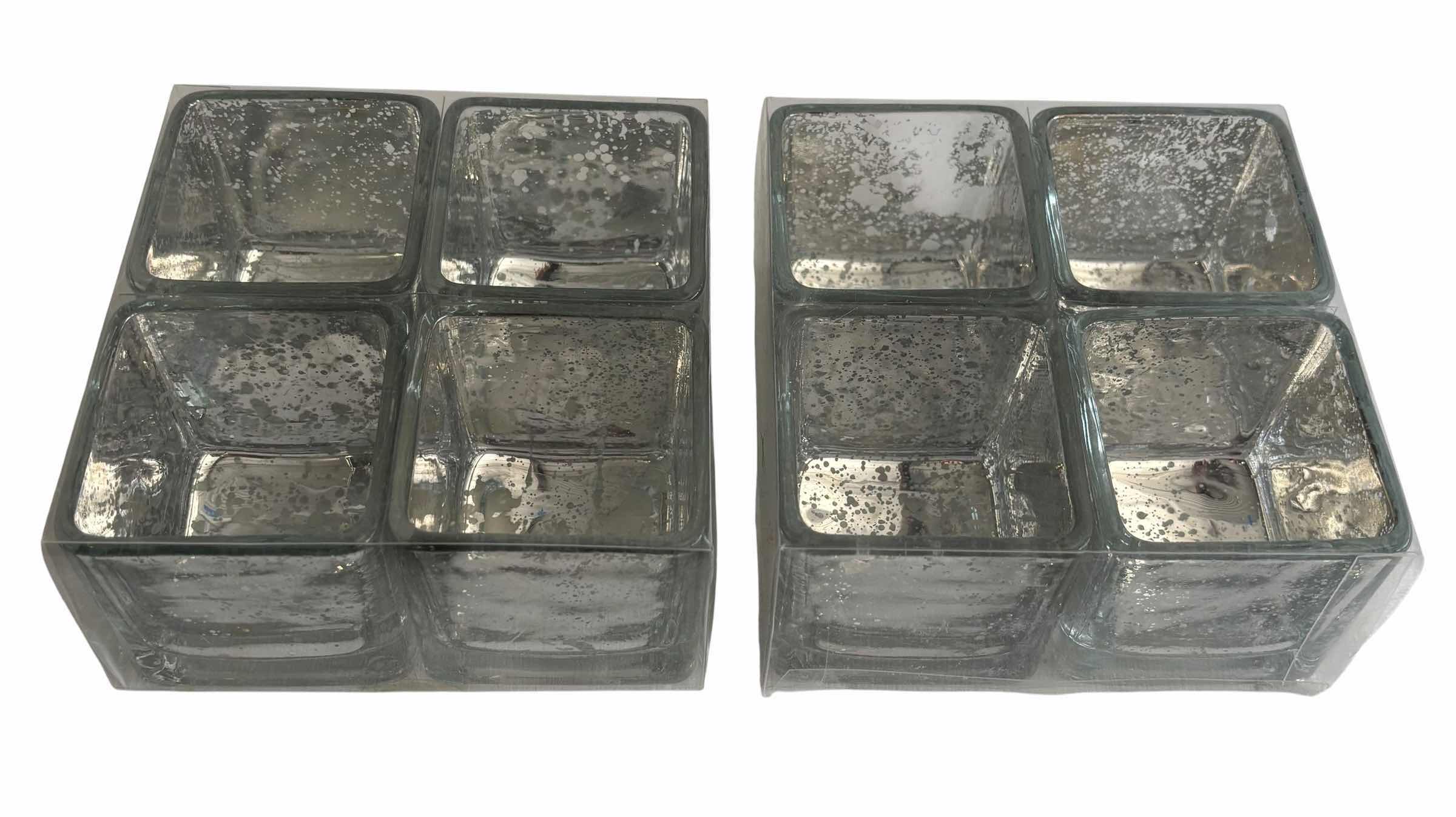 Photo 1 of SERVING TRAY, MINI MUFFIN PANS (2) & GLASS CANDLE HOLDERS (2 PACKS OF 4 EACH)