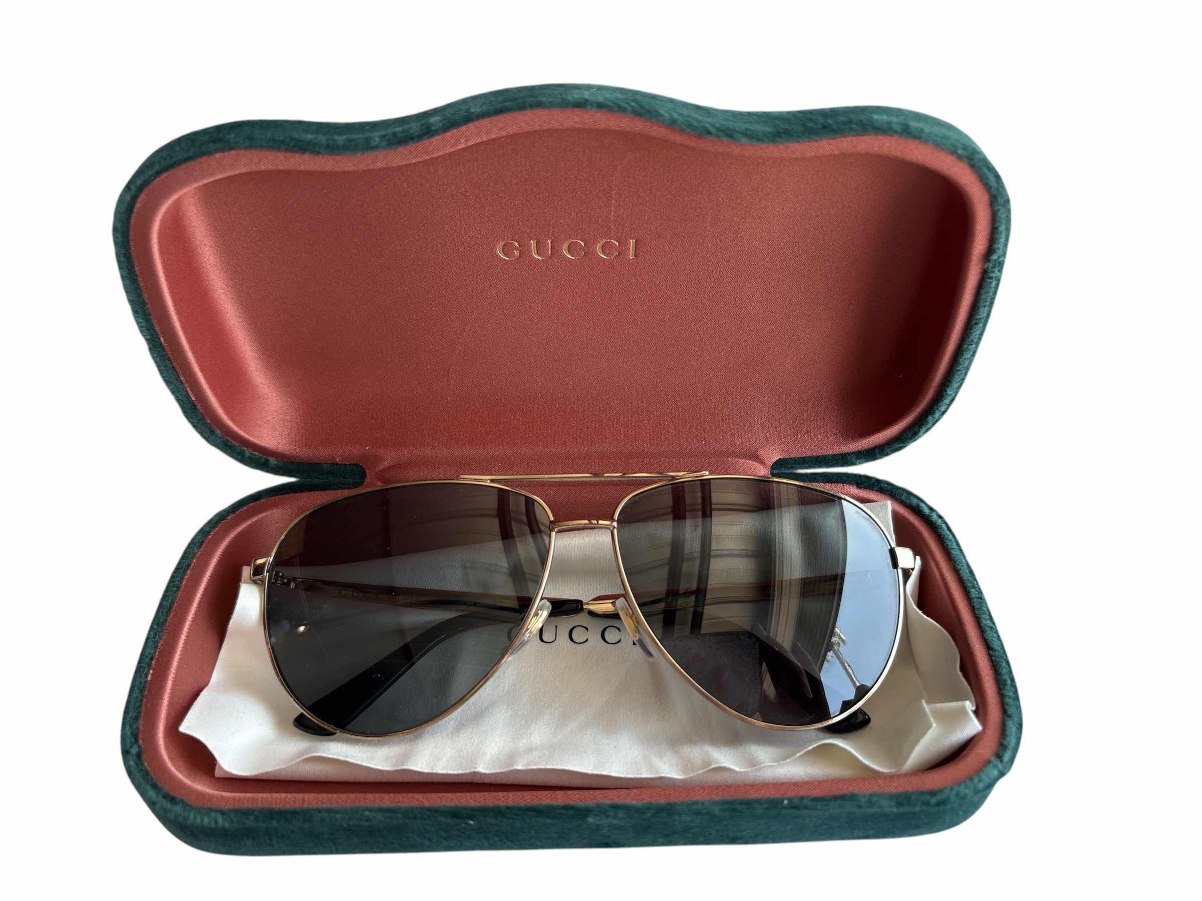 Photo 1 of GUCCI GOLD STYLE PILOT SUNGLASS FRAMES (SEE NOTES)