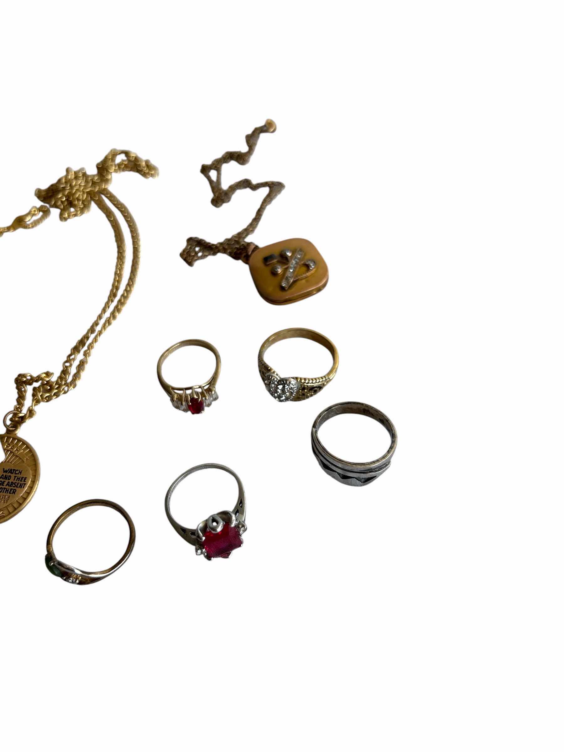 Photo 1 of (13)PCS FASHION GOLD STYLE JEWELRY- NECKLACES, RINGS & BRACELET