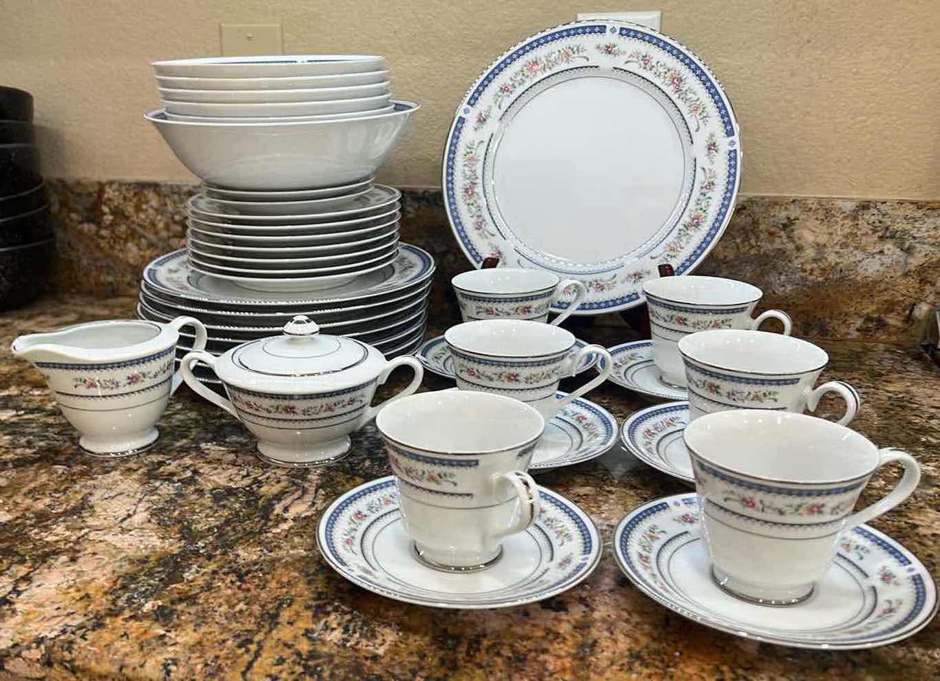 Photo 1 of 39 Pcs-SEIZAN "CARIBBEAN"FINE CHINA DISHES