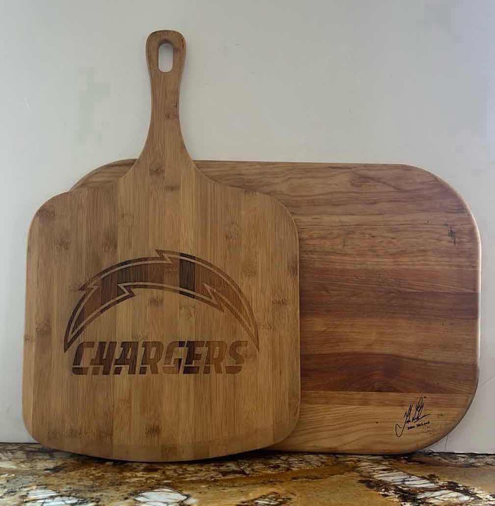 Photo 1 of 2-WOOD CUTTING BOARDS