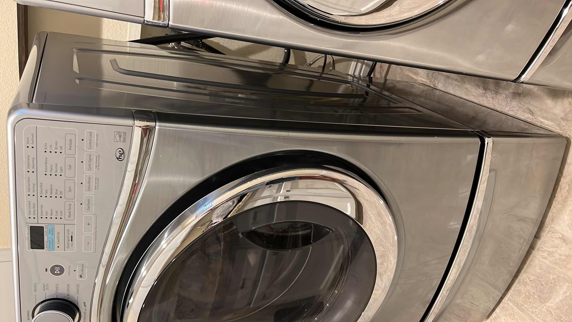 Photo 4 of CHROME WHIRLPOOL DUET HE FRONT LOAD & GO SYSTEM WASHER W PEDESTAL STORAGE