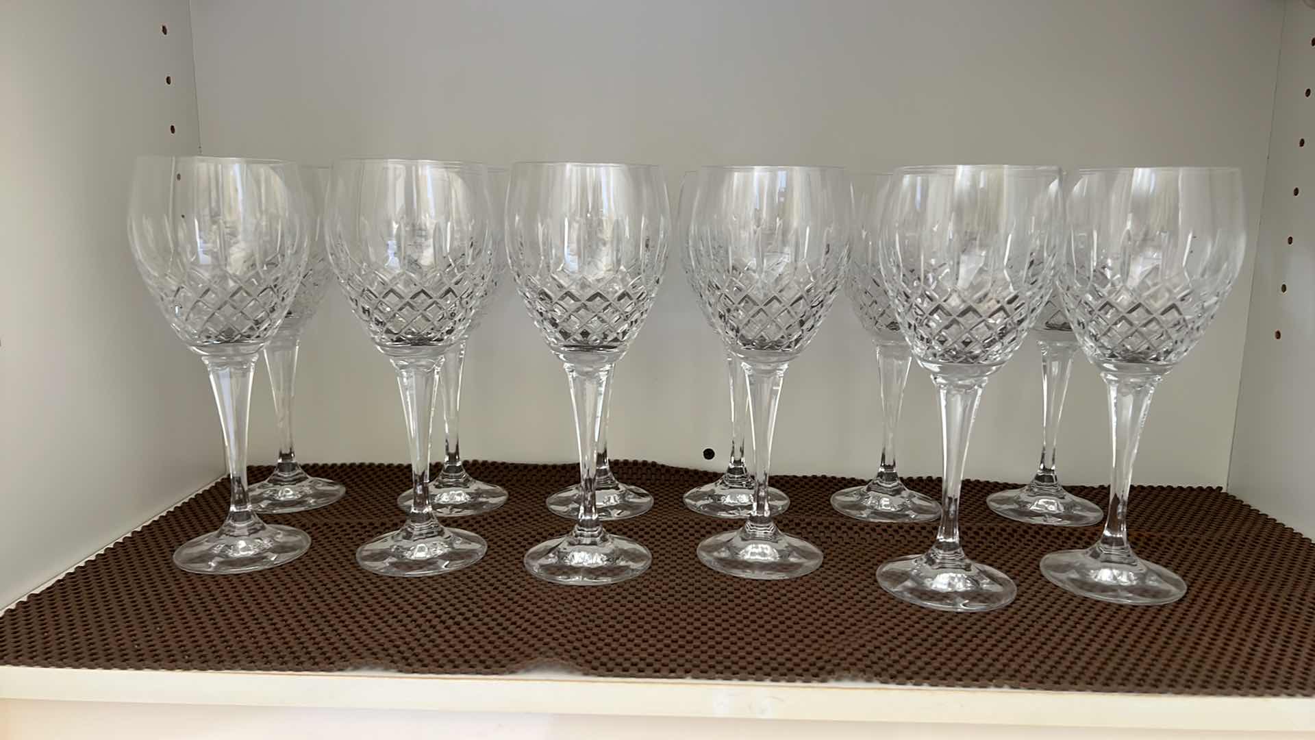 Photo 5 of 18-CRYSTAL STEM WINE GLASSES