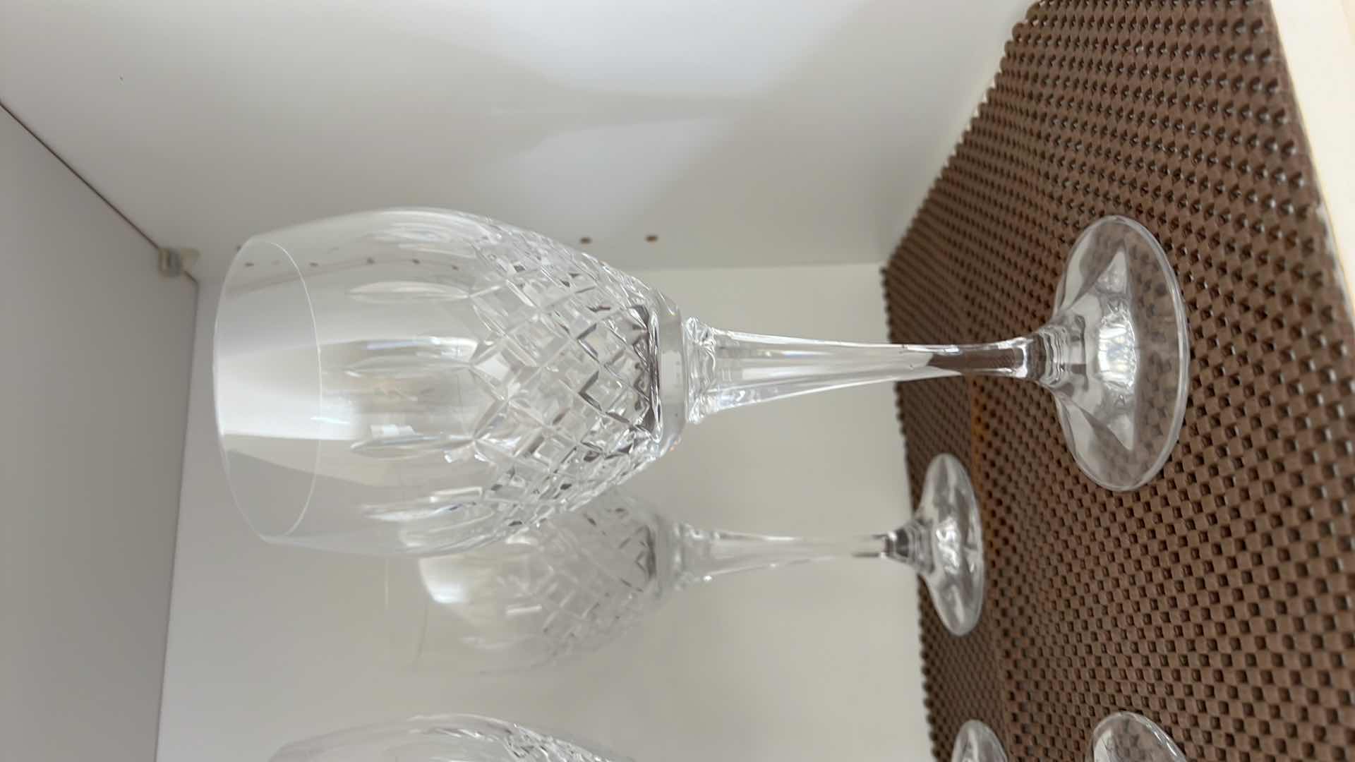 Photo 3 of 18-CRYSTAL STEM WINE GLASSES