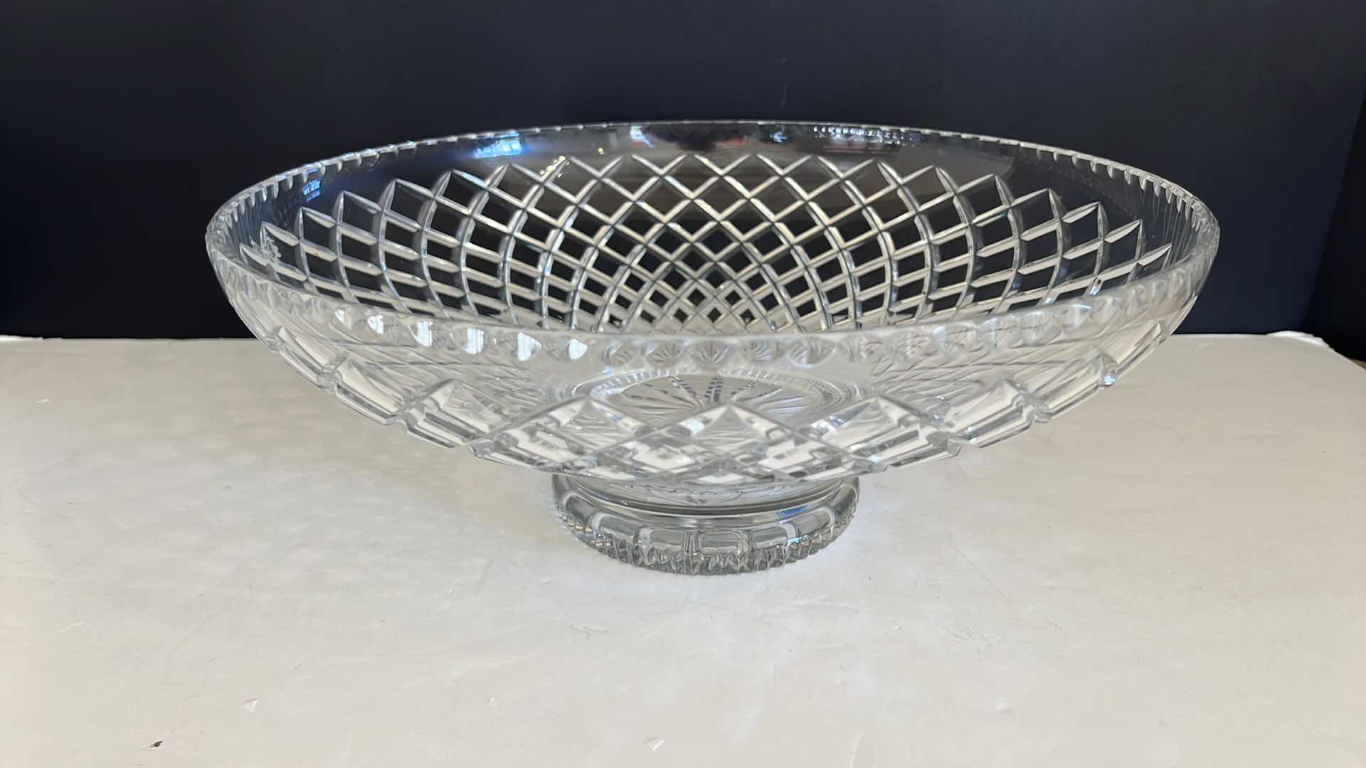 Photo 1 of 16"ROUND CRYSTAL BOWL